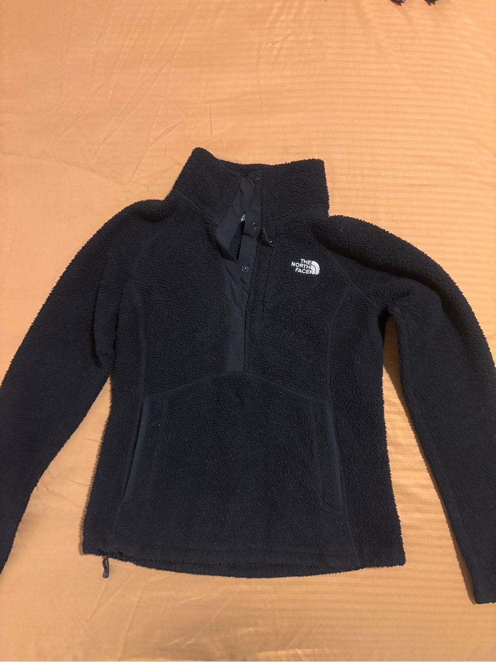 The North Face Black Sherpa Snap-Front Fleece